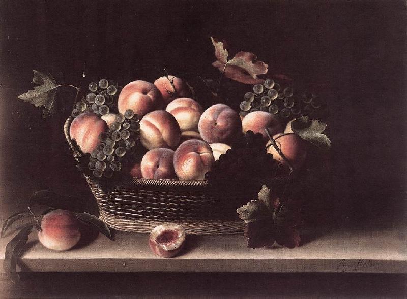 MOILLON, Louise Basket with Peaches and Grapes s